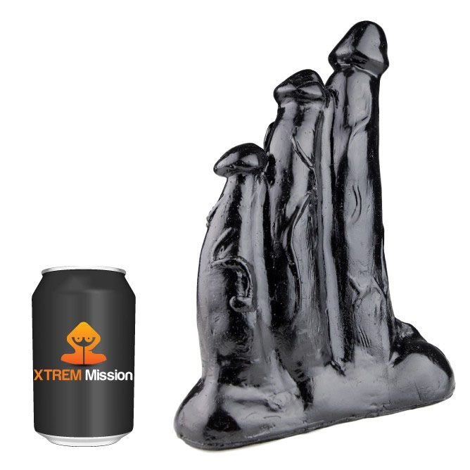 Xtrem Mission Triplicate Dildo realistic textured surface